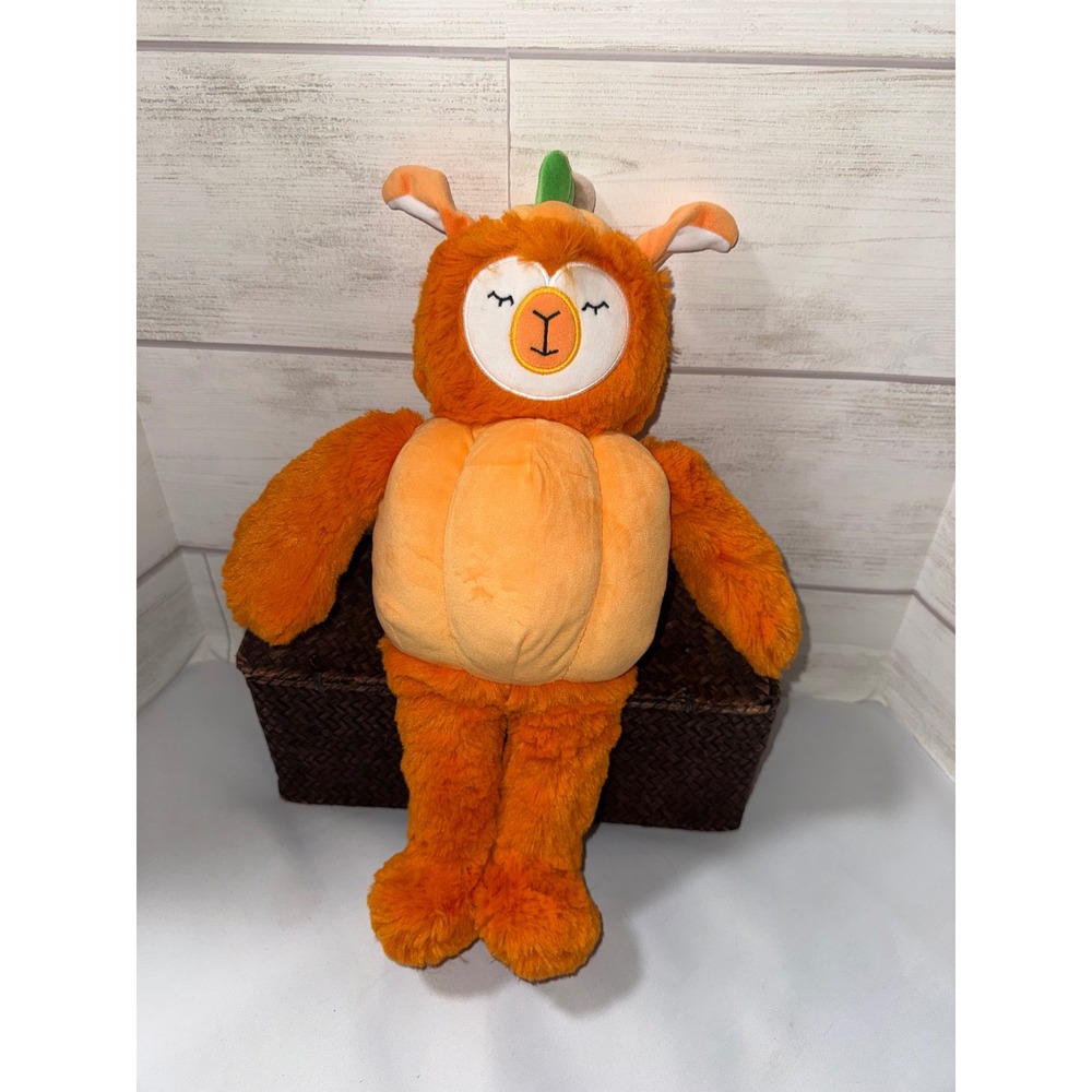 Slumberkins Pumpkin Alpaca Plush Orange Halloween Fall Stuffed Animal Toy